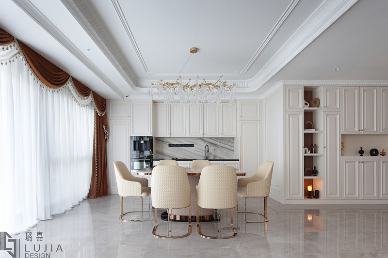 西樾錦宸別墅設計法式實景西廚