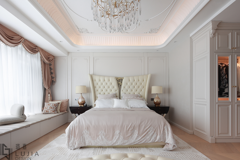 西樾錦宸別墅設計法式實景臥室