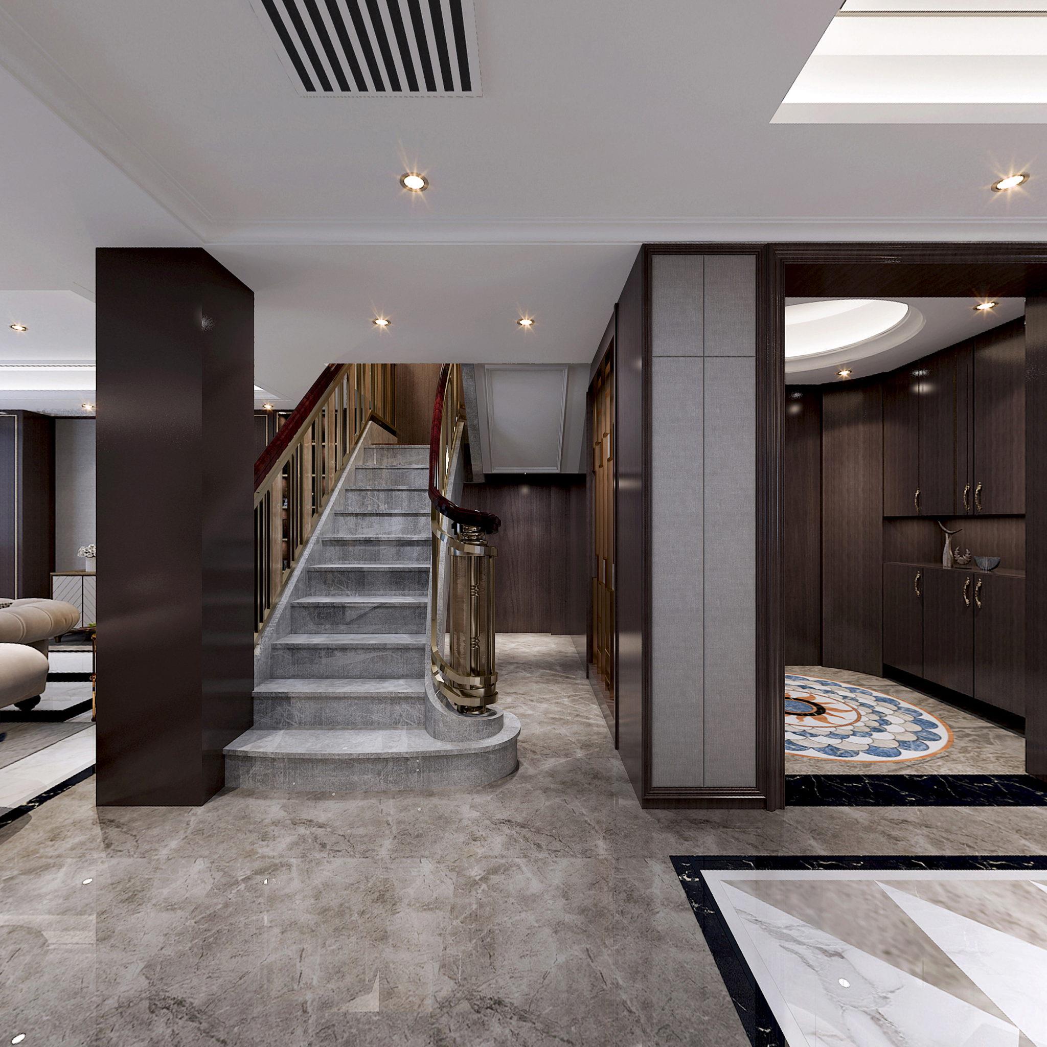 德商御府天驕躍層設計樓梯正面