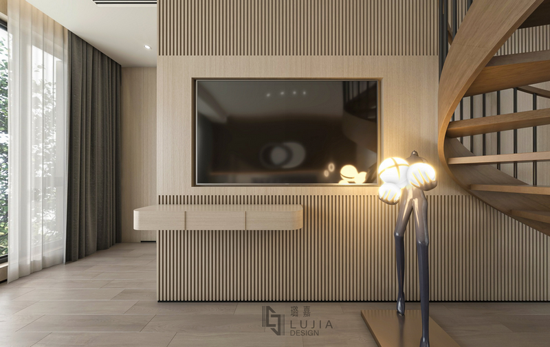 新希望錦麟府下疊設(shè)計(jì)旋轉(zhuǎn)木梯