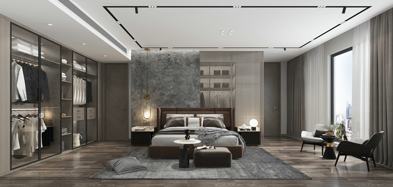 麓山國際茵特拉肯255大平層設(shè)計(jì)臥室