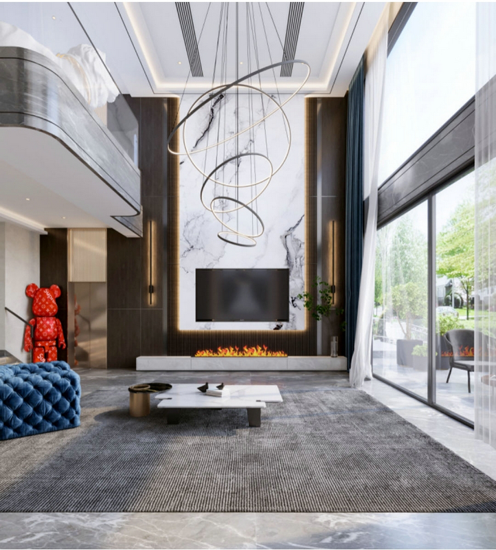 桂溪歐苑別墅設計客廳