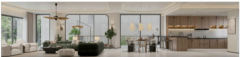 藍貝島別墅設計客廳