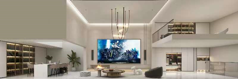 棠湖泊林城-現代輕奢-別墅設計地下室