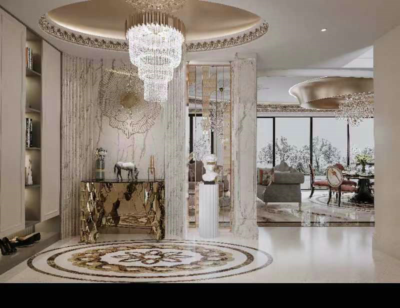 中南樾府-法式輕奢設(shè)計(jì)玄關(guān)