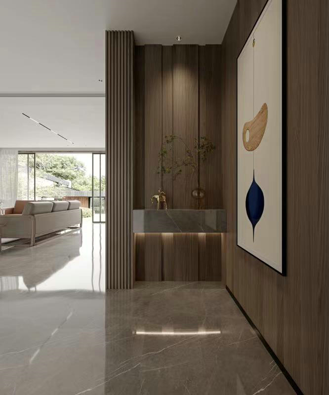 中南樾府-現代輕奢-280平門廳