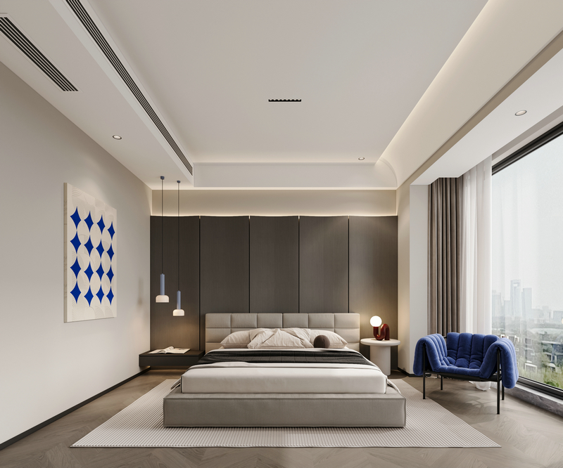 和今緣255平別墅|意式輕奢次臥