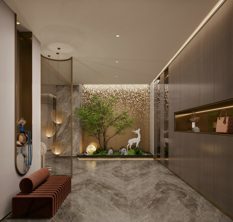 仟坤院子別墅343平現代輕奢地下室